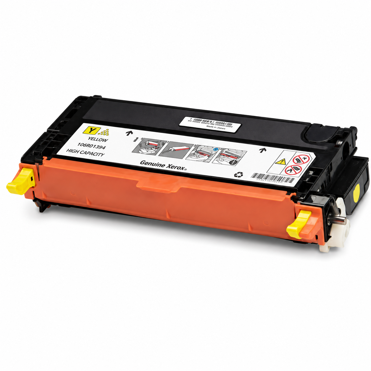Xerox Phaser 6280 High Capacity Yellow Laser Toner Cartridge, 106R1394