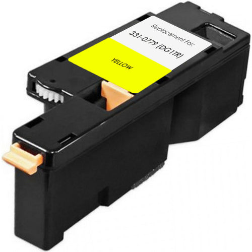 Dell 1250C Compatible Toner Cartridge, Yellow 1.4K High Yield, 331-0779