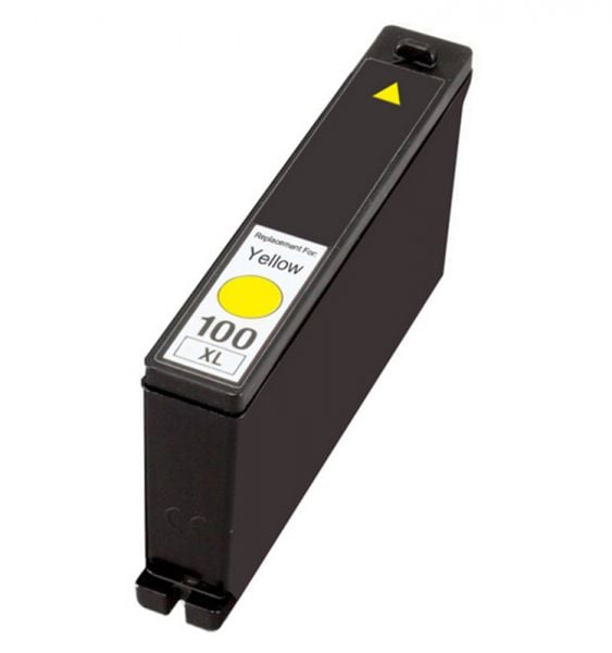Lexmark 100XL Remanufactured InkJet Cartridge Yellow 600 Yield, 14N1071