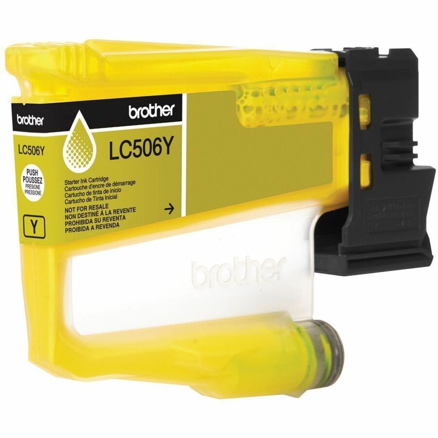Brother LC506 Compatible Yellow 900 Yield Inkjet Cartridge, LC506Y