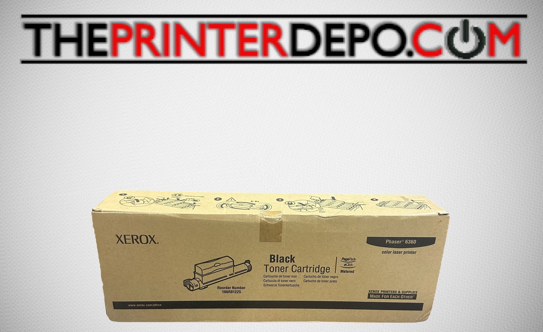 Xerox Phaser 6360 Black Toner, 106R01225