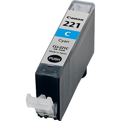 Canon CLI-221 Compatible Cyan 420 Yield InkJet Cartridge, 2974B001
