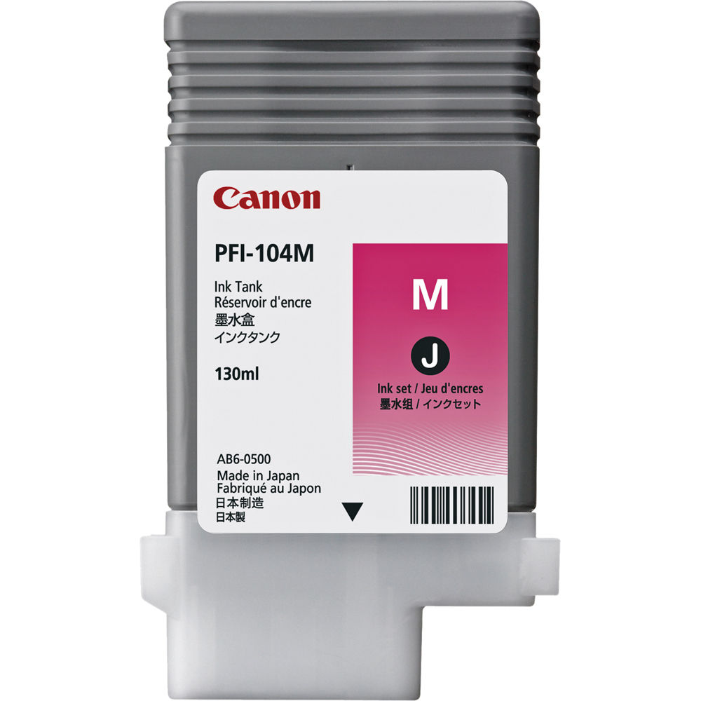 Canon PFI-104M 130ML Magenta Ink Tank, 3631B001AA