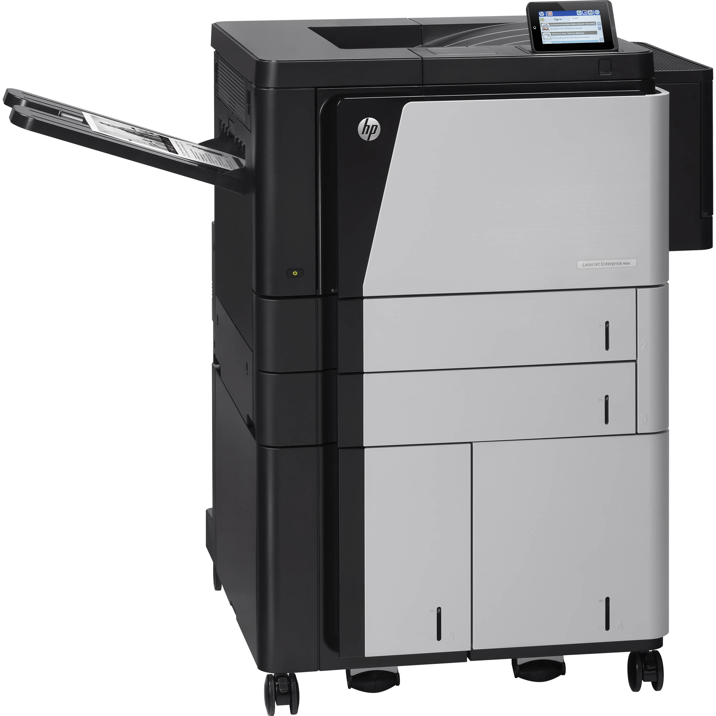 HP M806X+ Black & White Refurbished Printer, D7P69A