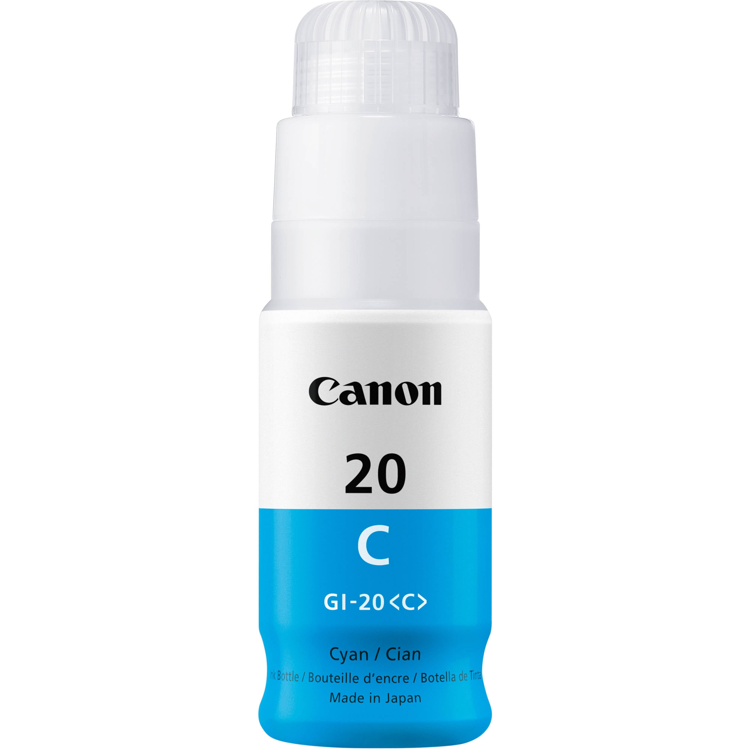 Canon GI-20C Compatible Cyan 70ml InkJet Cartridge, 3394C001/4537C001