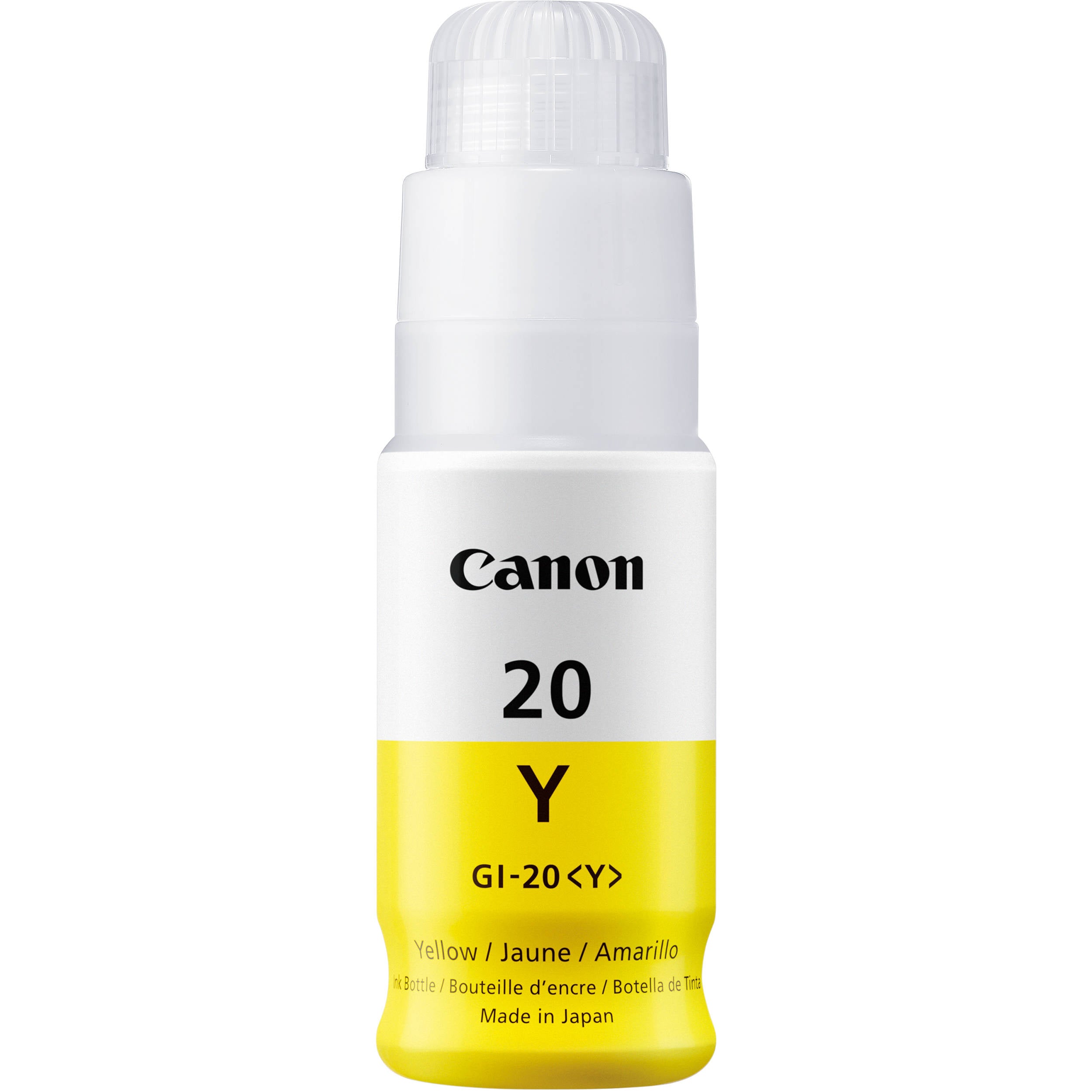 Canon GI-20Y Compatible Yellow 70ml InkJet Cartridge, 4539C001/3396C001