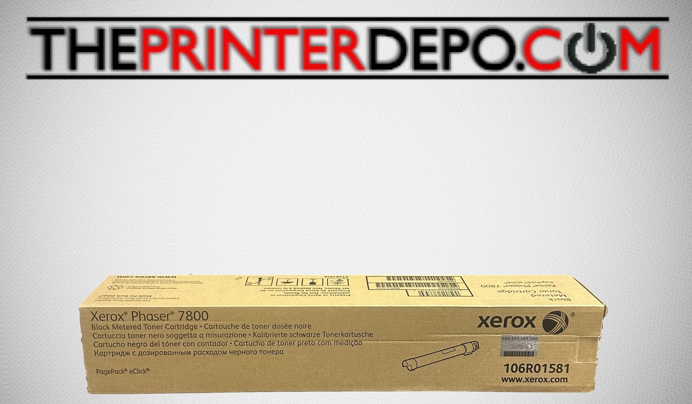 Xerox 7800 Black Metered Toner, 106R01581