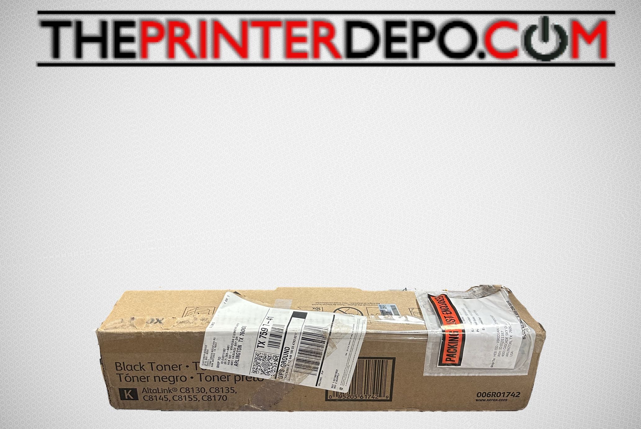 Xerox C8130 C8135 C8145 C8155 C8170 New Open Box Black Toner, 006R01742