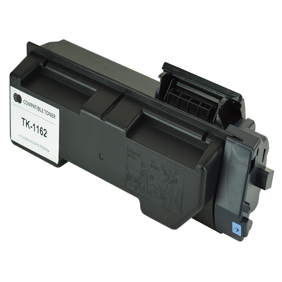 Kyocera TK-1162 Compatible TAA Compliant Black 7.2K Yield Toner Cartridge, 1T02RY0US0