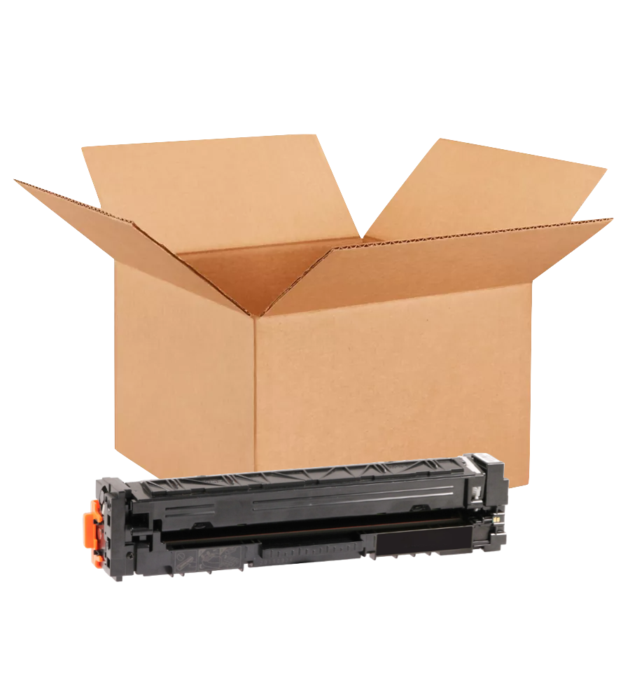 HP 201X New OEM Black Toner Cartridge Placed in Brown Box, CF400X