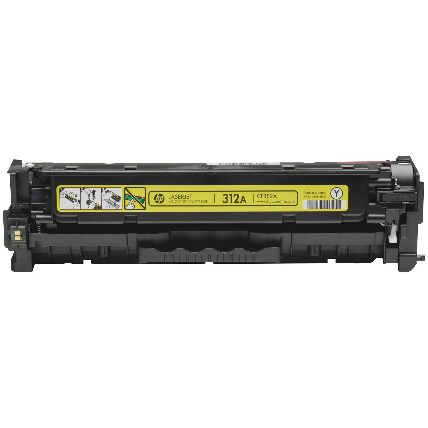 HP 312A Remanufactured Yellow 2.7K Yield Toner Cartridge, CF382A