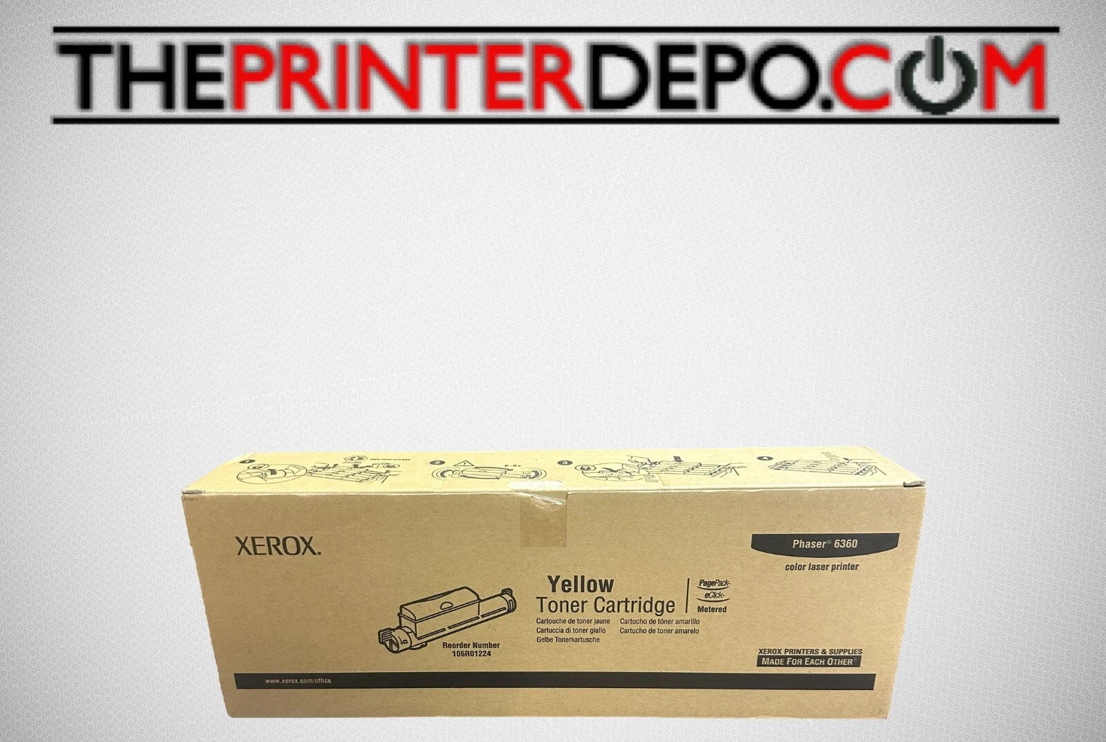 Xerox Phaser 6360 Yellow Toner, 106R01224