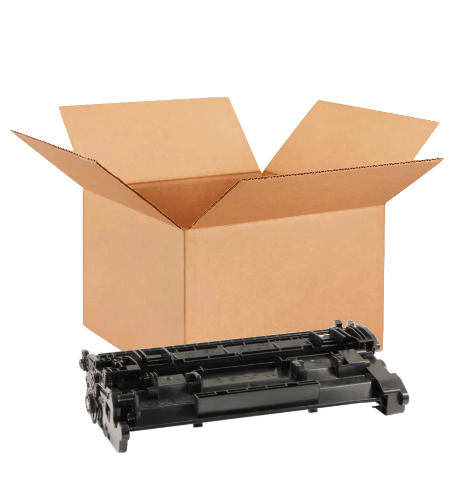HP 26A New OEM Black Toner Cartridge Placed in Brown Box, CF226A