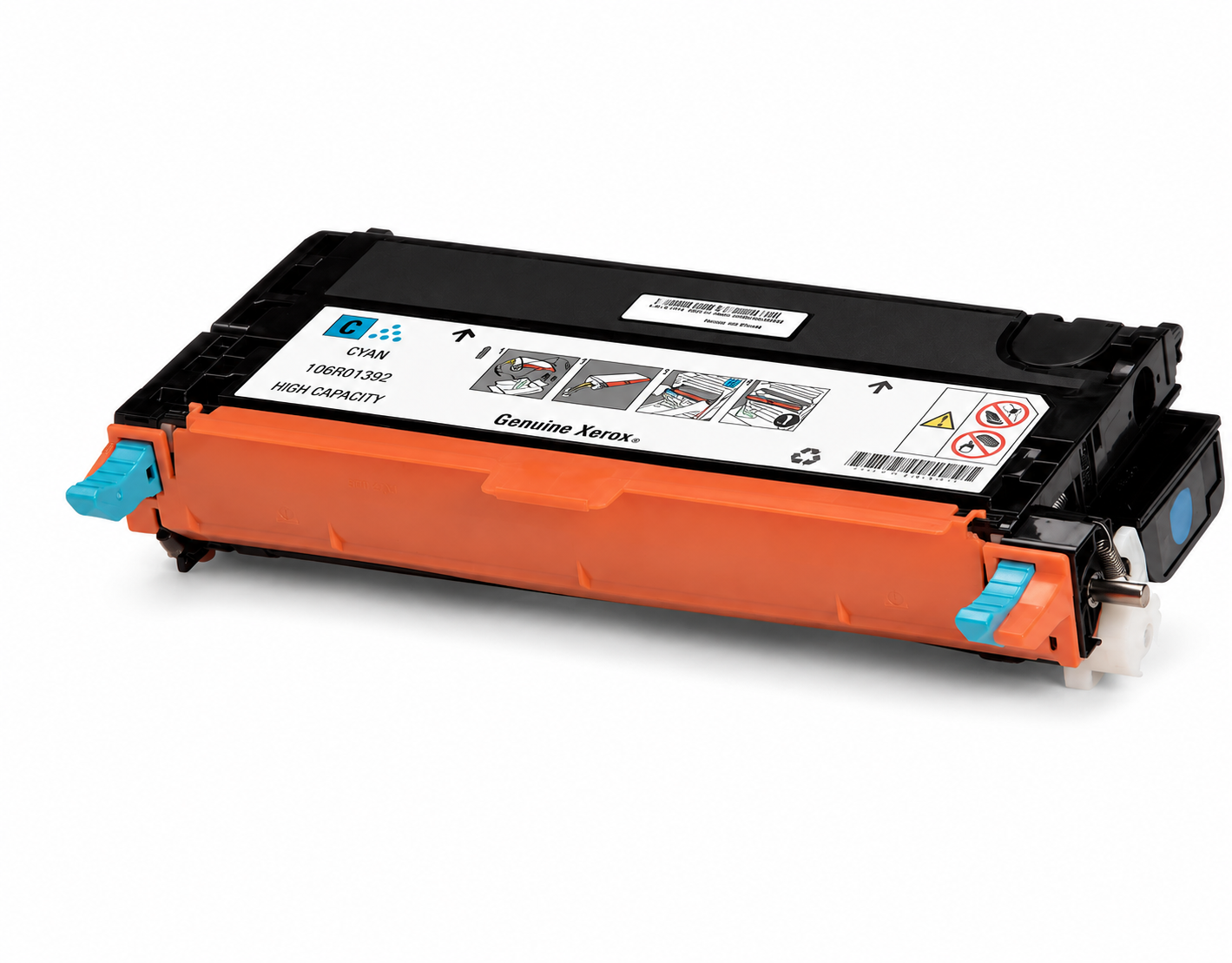 Xerox Phaser 6280 High Capacity Cyan Laser Toner Cartridge, 106R1392
