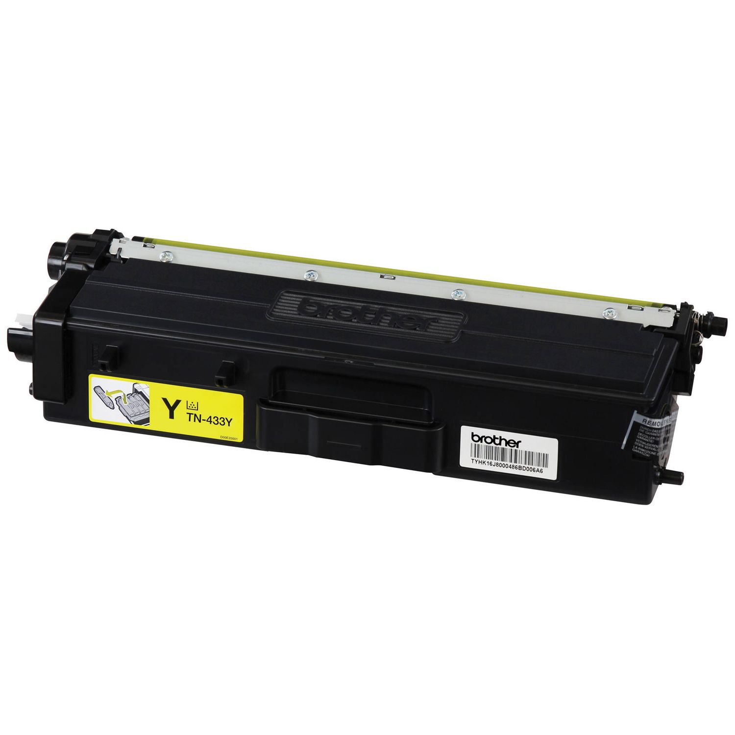Brother L8410/L8260/L8360 Compatible Toner Cartridge, Yellow 4K High Yield, TN433Y