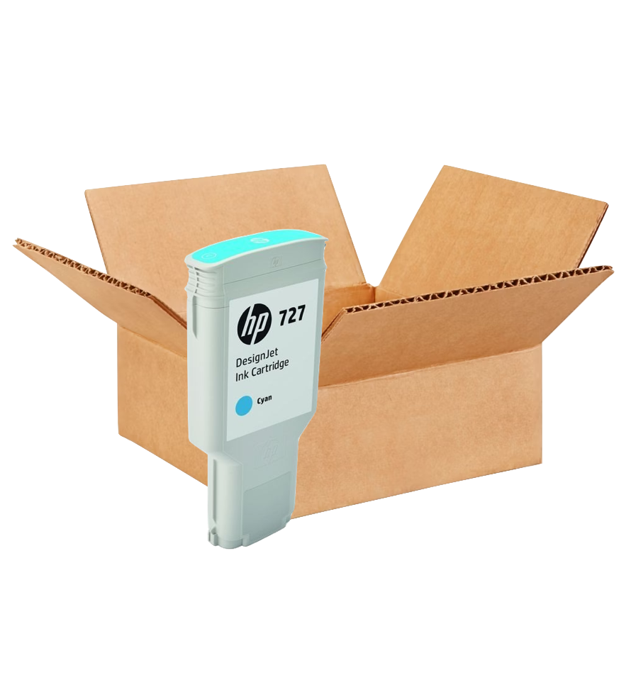 HP DesignJet T920/T930/T1500/T1530/T2500/T2530 Cyan Ink Cartridge New Open Box, F9J76A