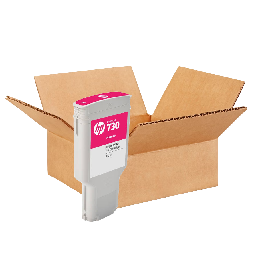 HP DesignJet T1600/T1700/T2600 New OEM Magenta Ink Cartridge Placed in Brown Box, P2V69A