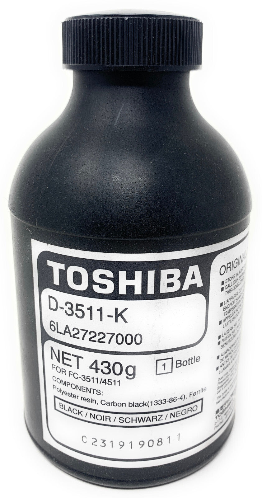 Toshiba e-Studio 3511/4511 Black Developer, D3511K