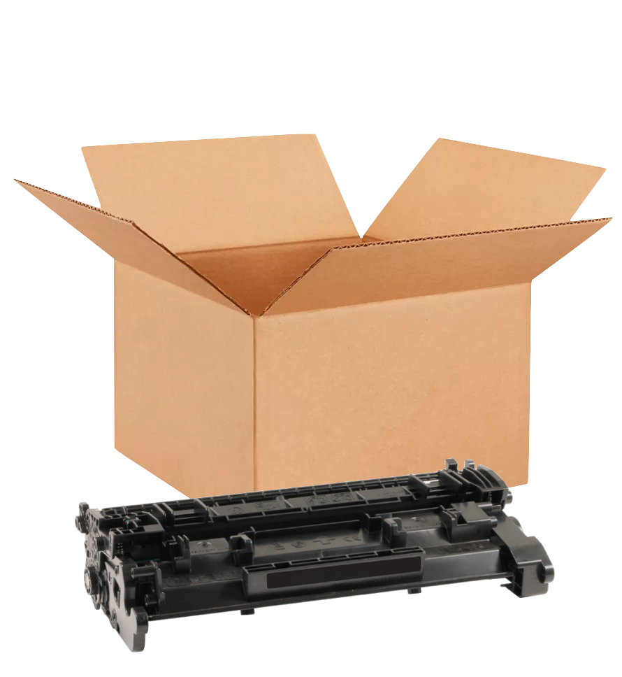 HP 58A New OEM Black Toner Cartridge Placed in Brown Box, CF258A