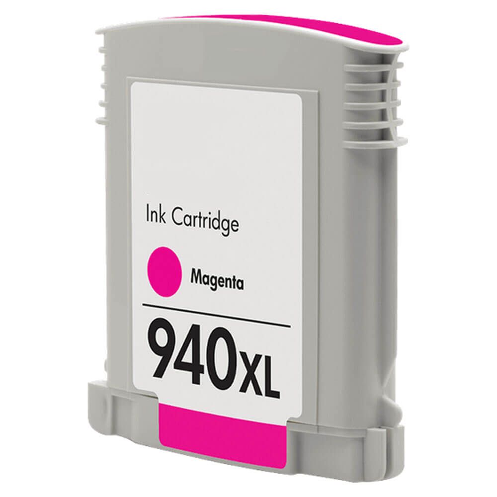 HP 940XL Remanufactured InkJet Cartridge Magenta 1.4K High Yield, C4908AN
