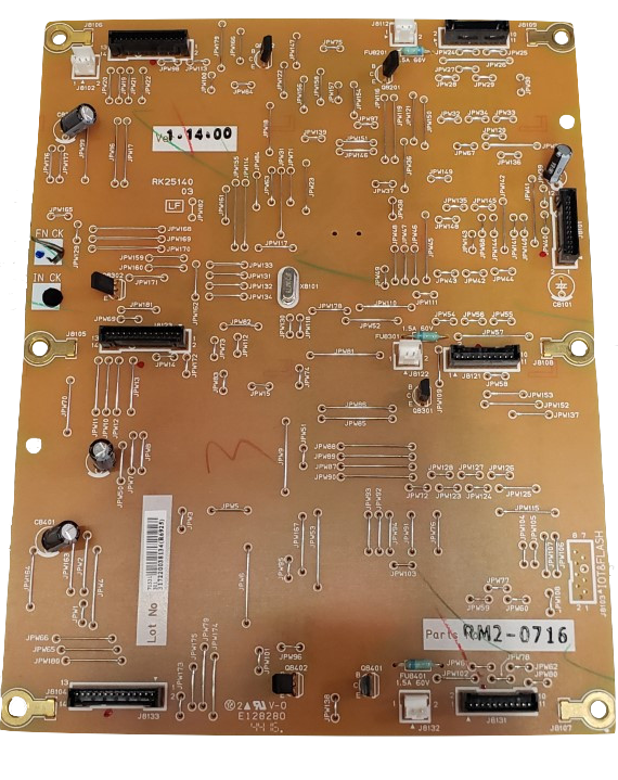 HP M880/M855 3x500-Sheet Feeder Controller PC Board Assembly, RM2-0716