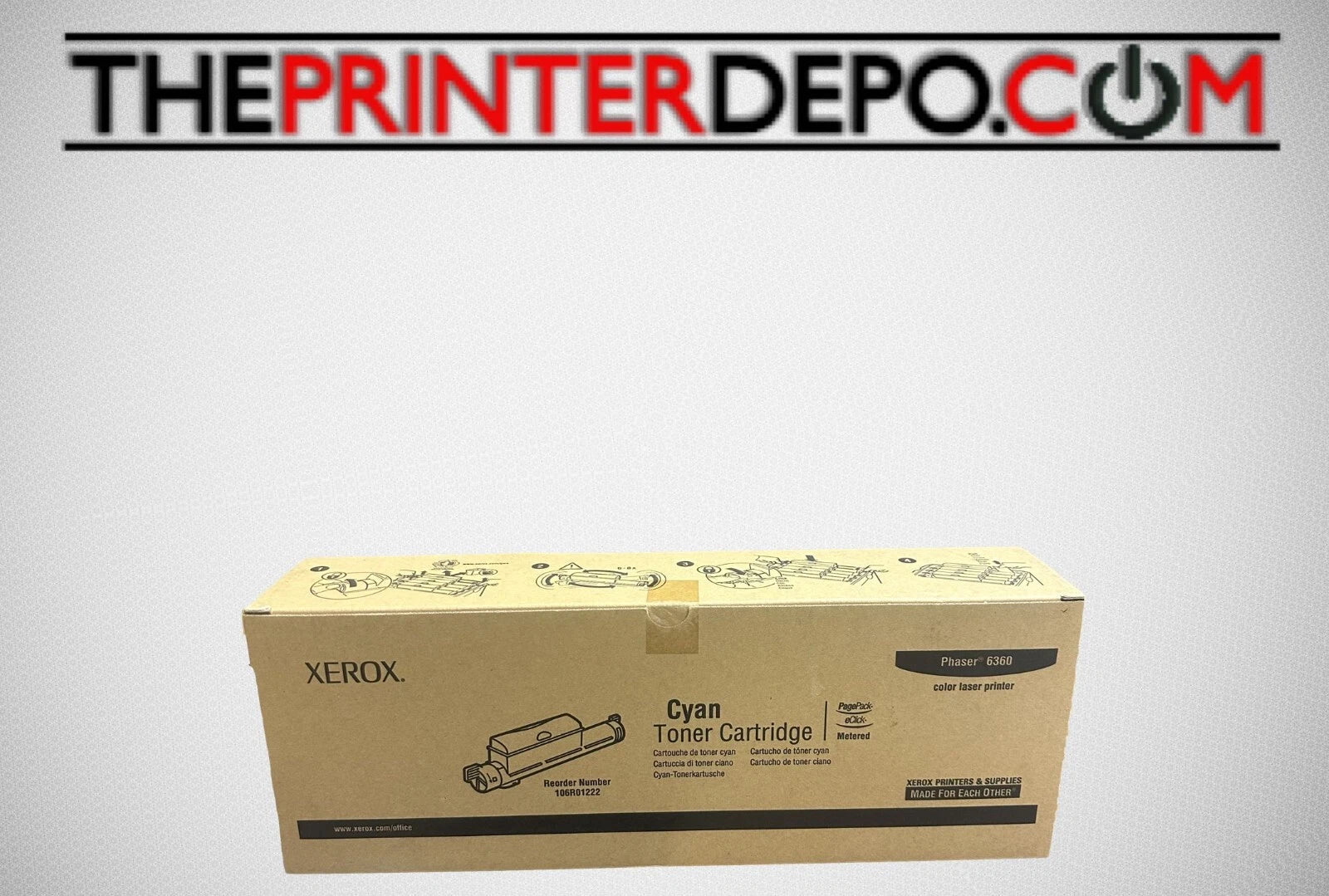 Xerox Phaser 6360 Cyan Toner, 106R01222