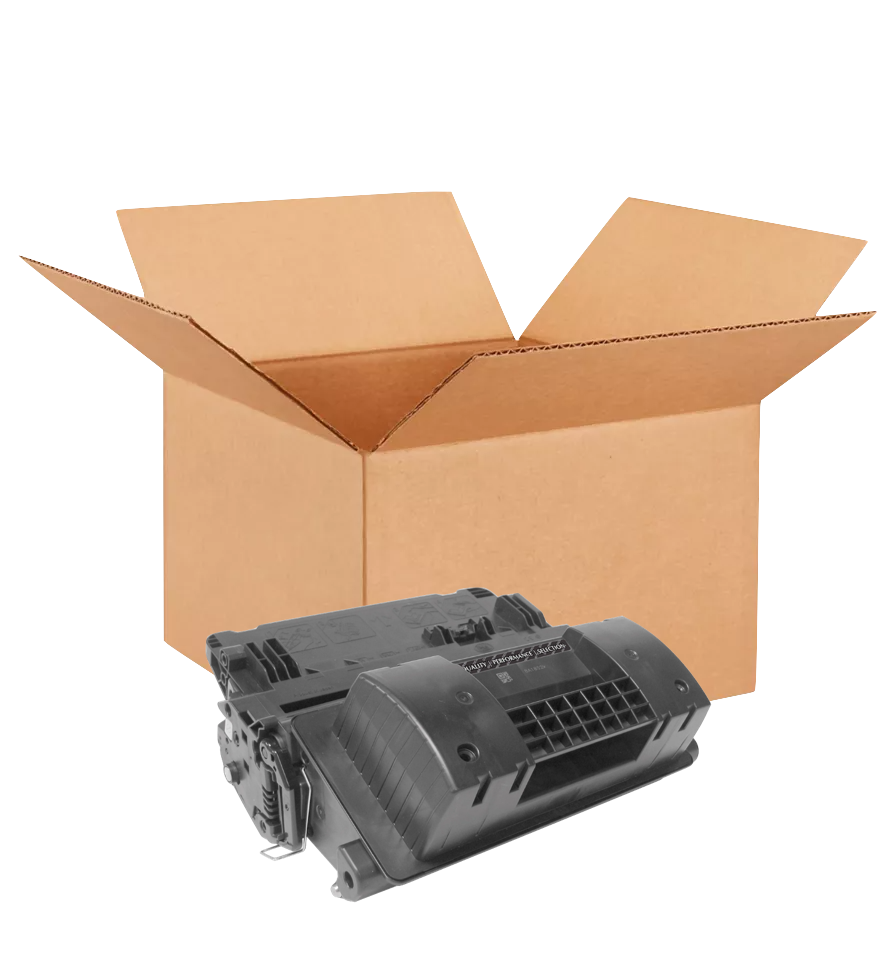 HP 64X New OEM Black Toner Cartridge Placed in Brown Box, CC364X