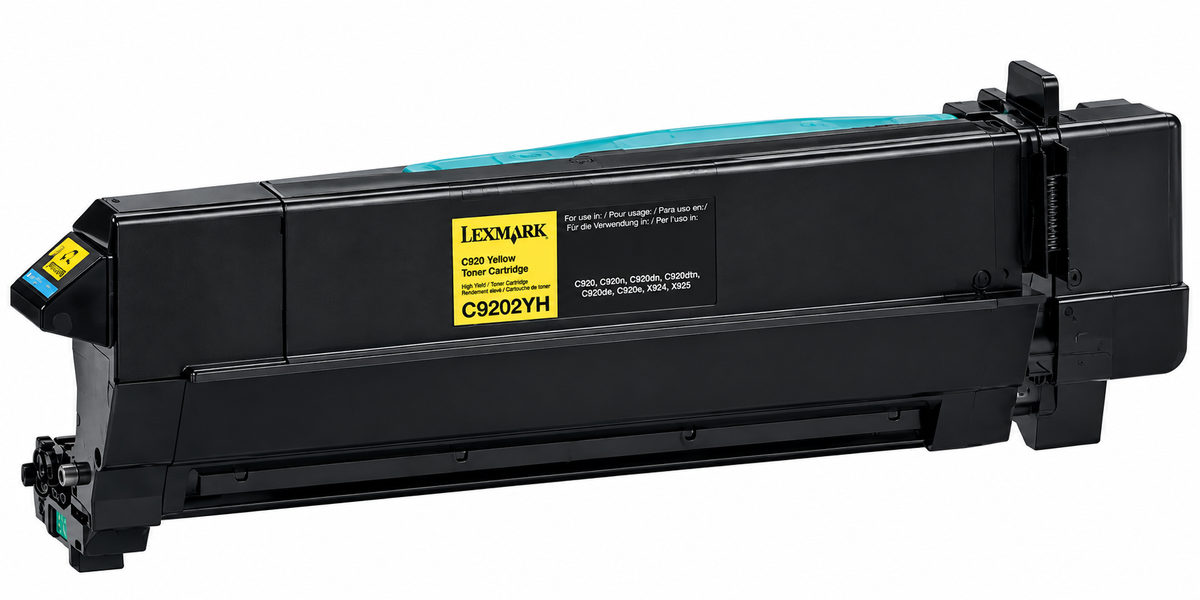 Lexmark C920 14K Yellow Toner Cartridge, C9202YH
