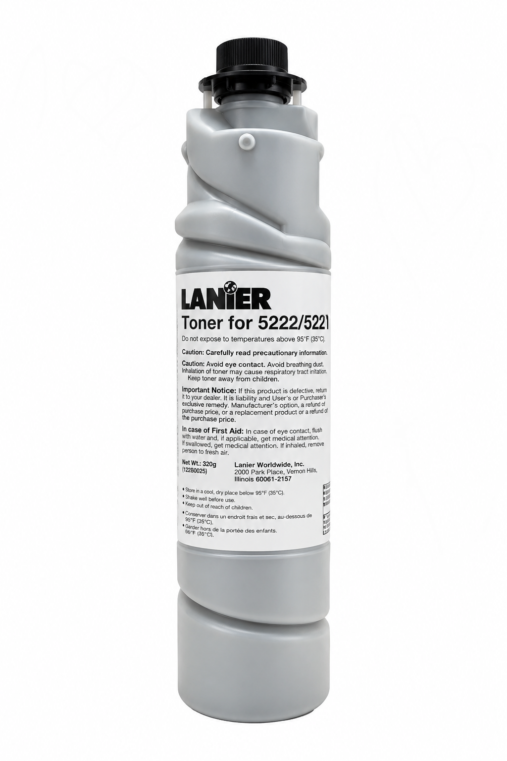 Lanier 5222/5227 Black Toner Cartridge, 4800032