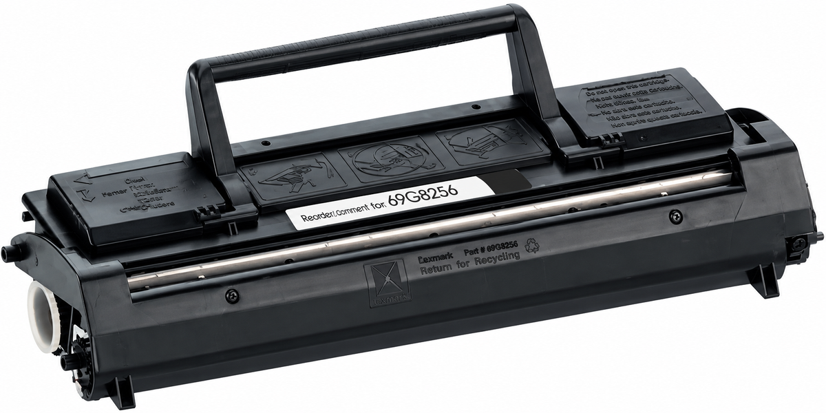 Lexmark Optra E Series Black Toner Cartridge, 69G8256