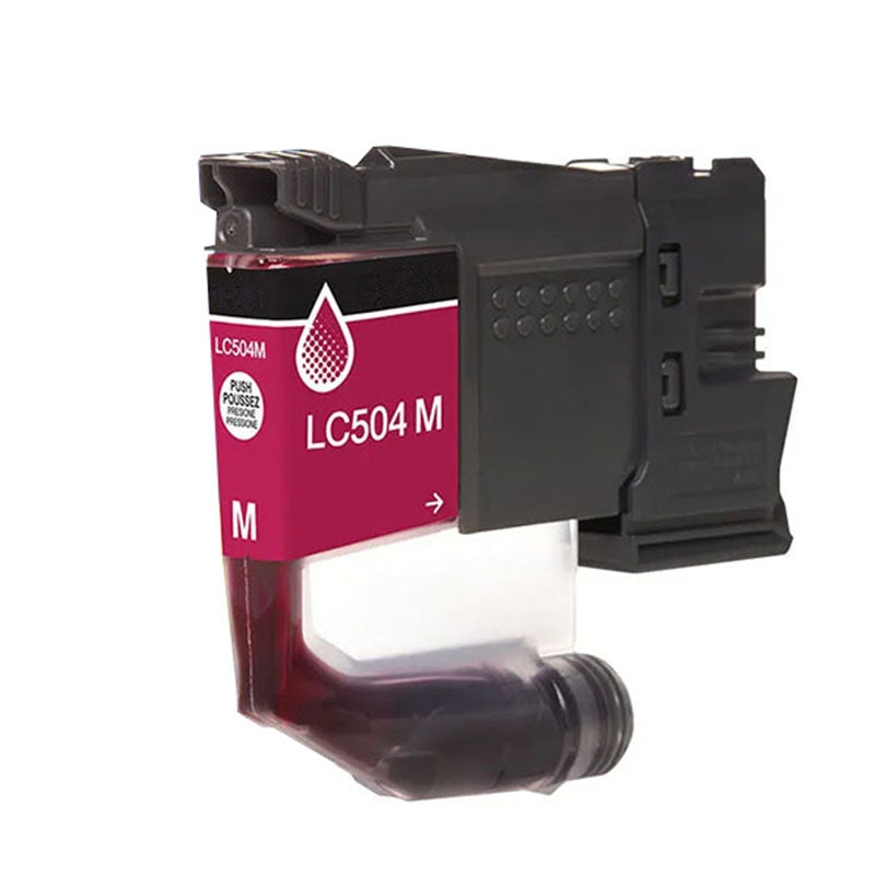 Brother LC504 Compatible Magenta 500 Yield Inkjet Cartridge, LC504M