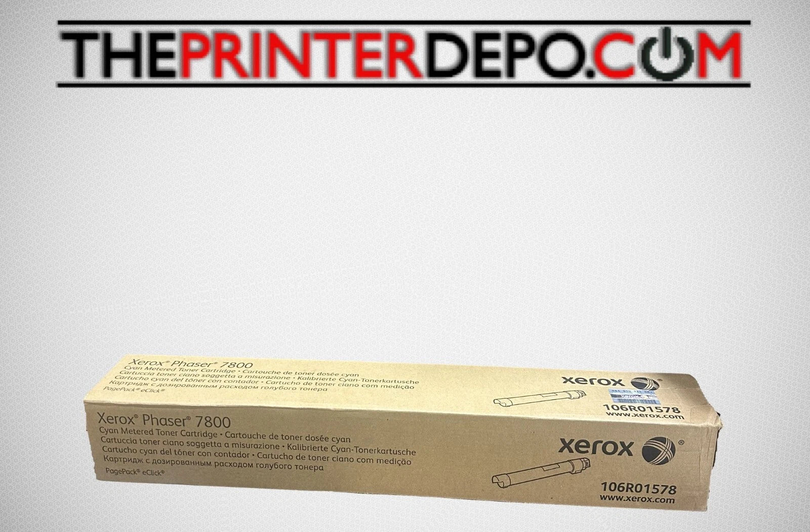 Xerox 7800 Cyan Metered Toner, 106R01578