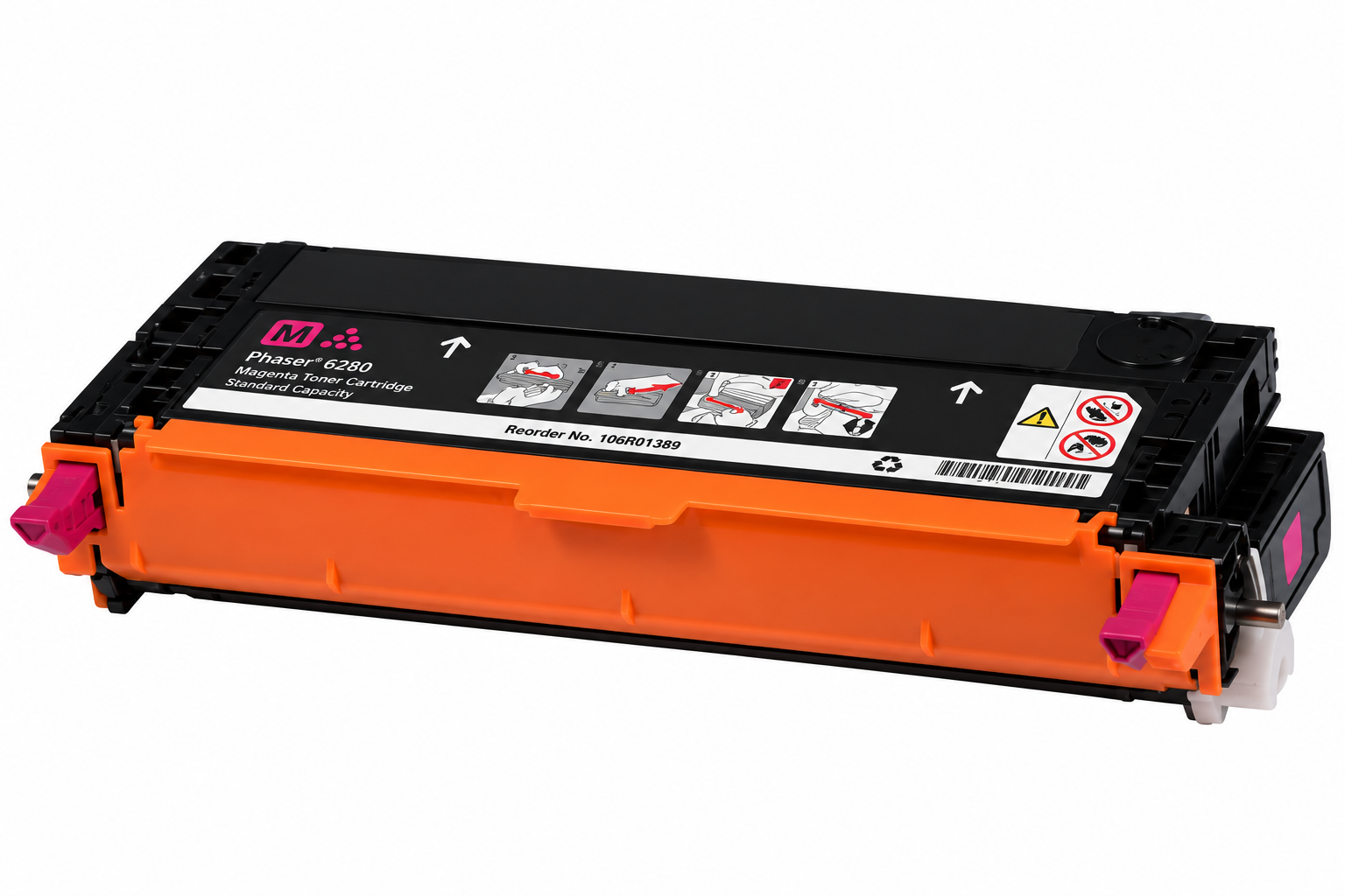 Xerox Phaser 6280 Standard Capacity Magenta Laser Toner Cartridge, 106R1389