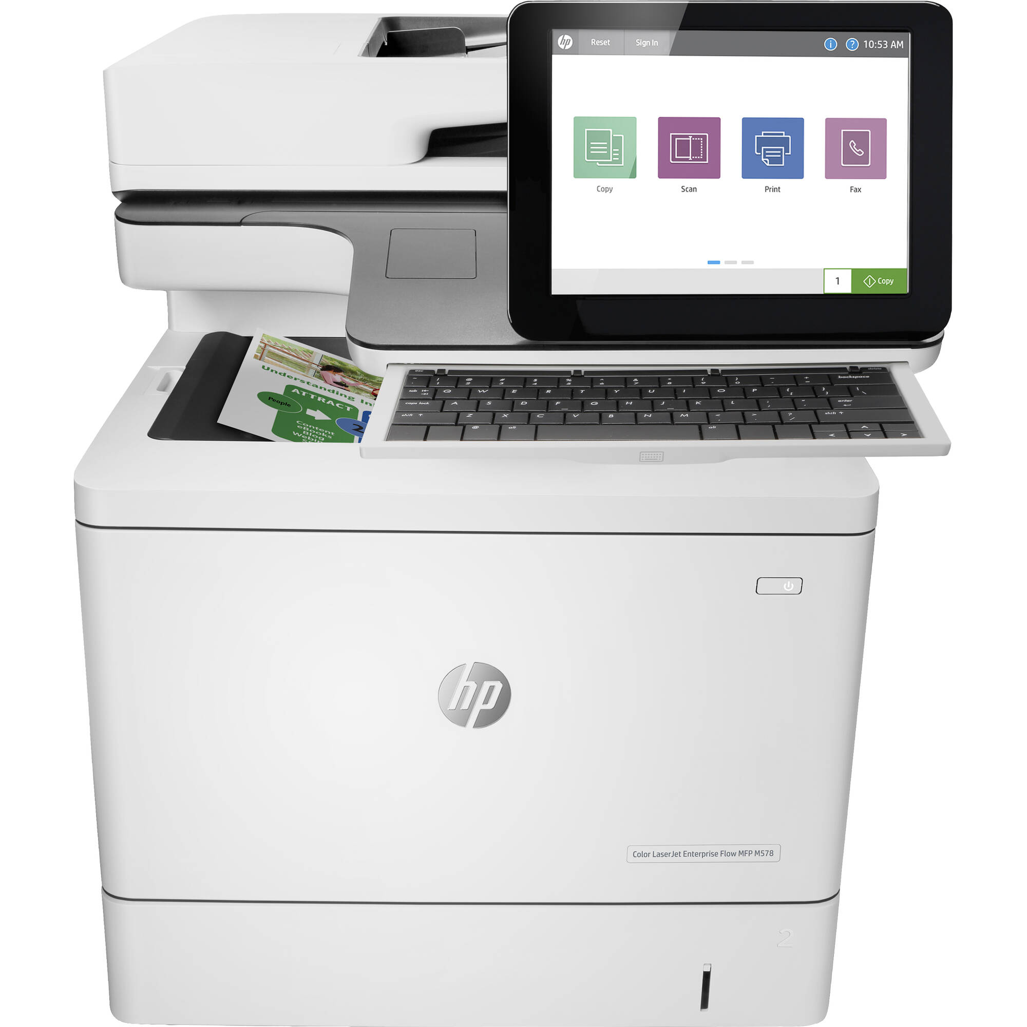 HP Color LaserJet Enterprise Flow MFP M578c New Open Box 7ZU87A