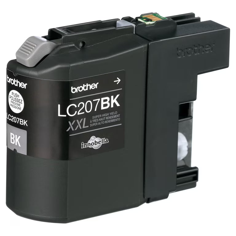 Brother LC207 XXL Compatible Black 1200 Super High Yield InkJet Cartridge, LC207BK