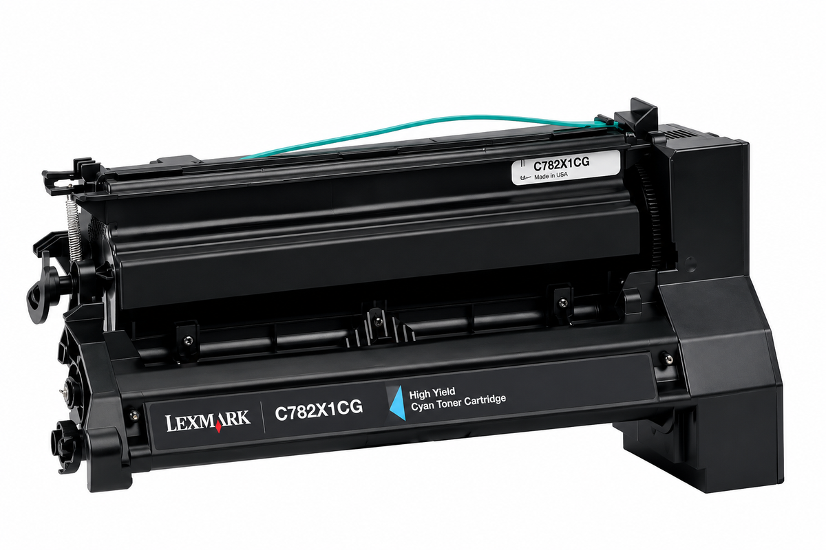 Lexmark X782E Extra High Yield Cyan Toner Cartridge, C782X1CG