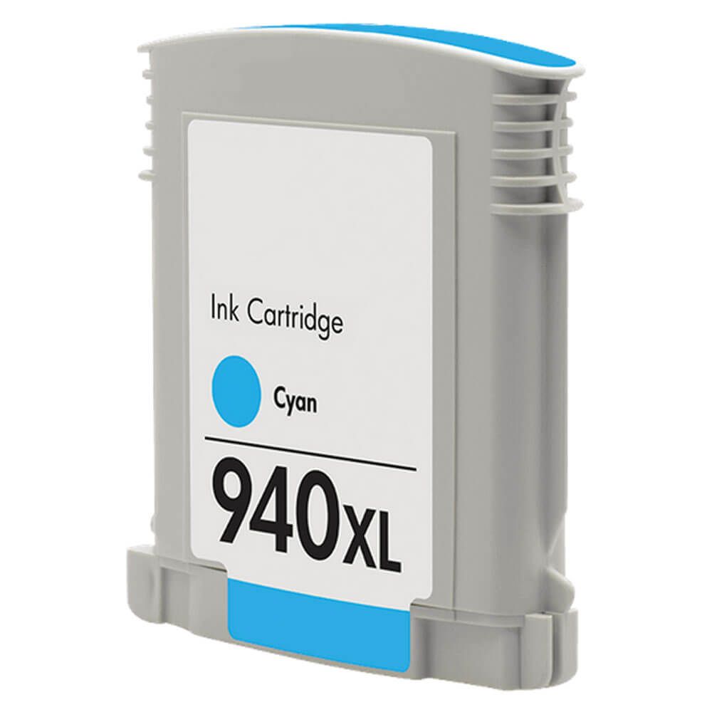 HP 940XL Remanufactured InkJet Cartridge Cyan 1.4K High Yield, C4907AN