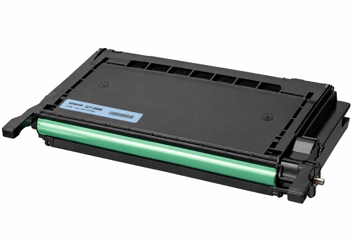 Samsung CLP-C600 Cyan Toner Cartridge, CLP-C600A