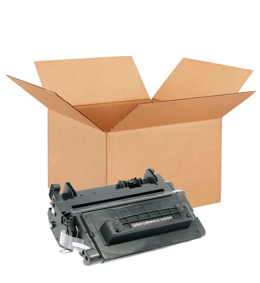 HP 90A New OEM Black Toner Cartridge Placed in Brown Box, CE390A
