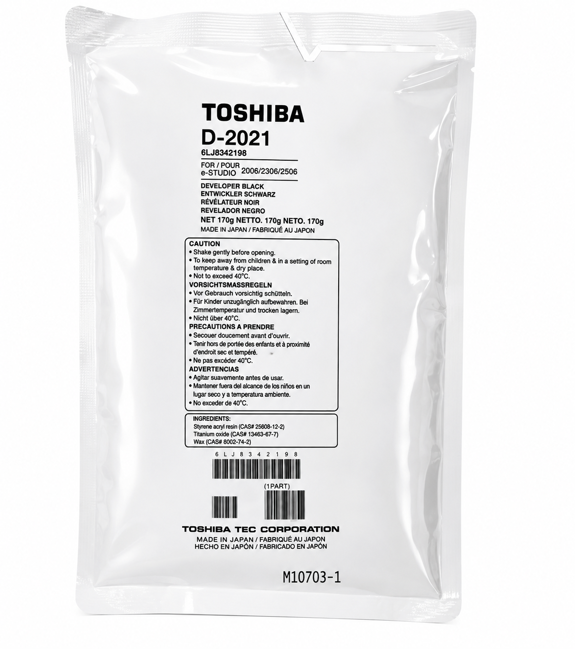 Toshiba e-Studio 202s/203s/203sd Black Developer, D2021