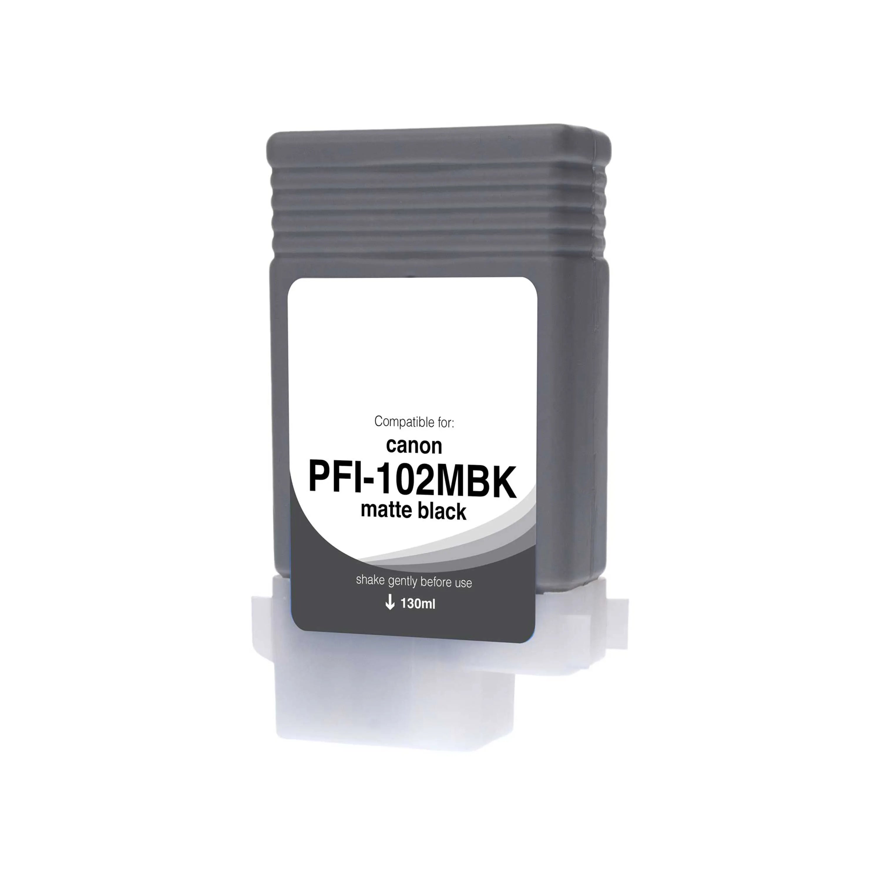 Canon PFI-102MBK Remanufactured Matte Black 130 ML Wide Format Ink, 0894B001