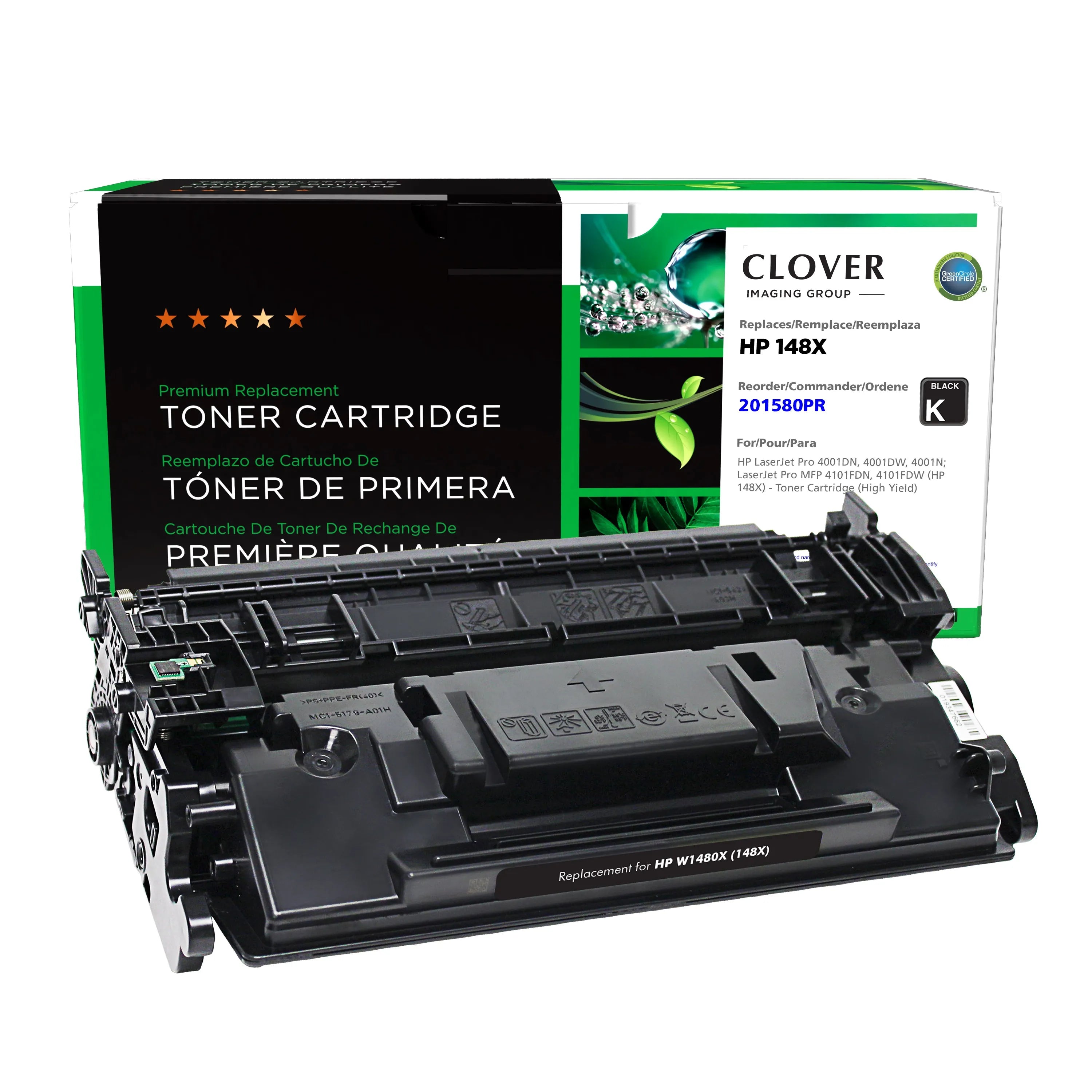 HP LaserJet Pro 4001 / 4101FDN Remanufactured 148X Toner Cartridge W1480X