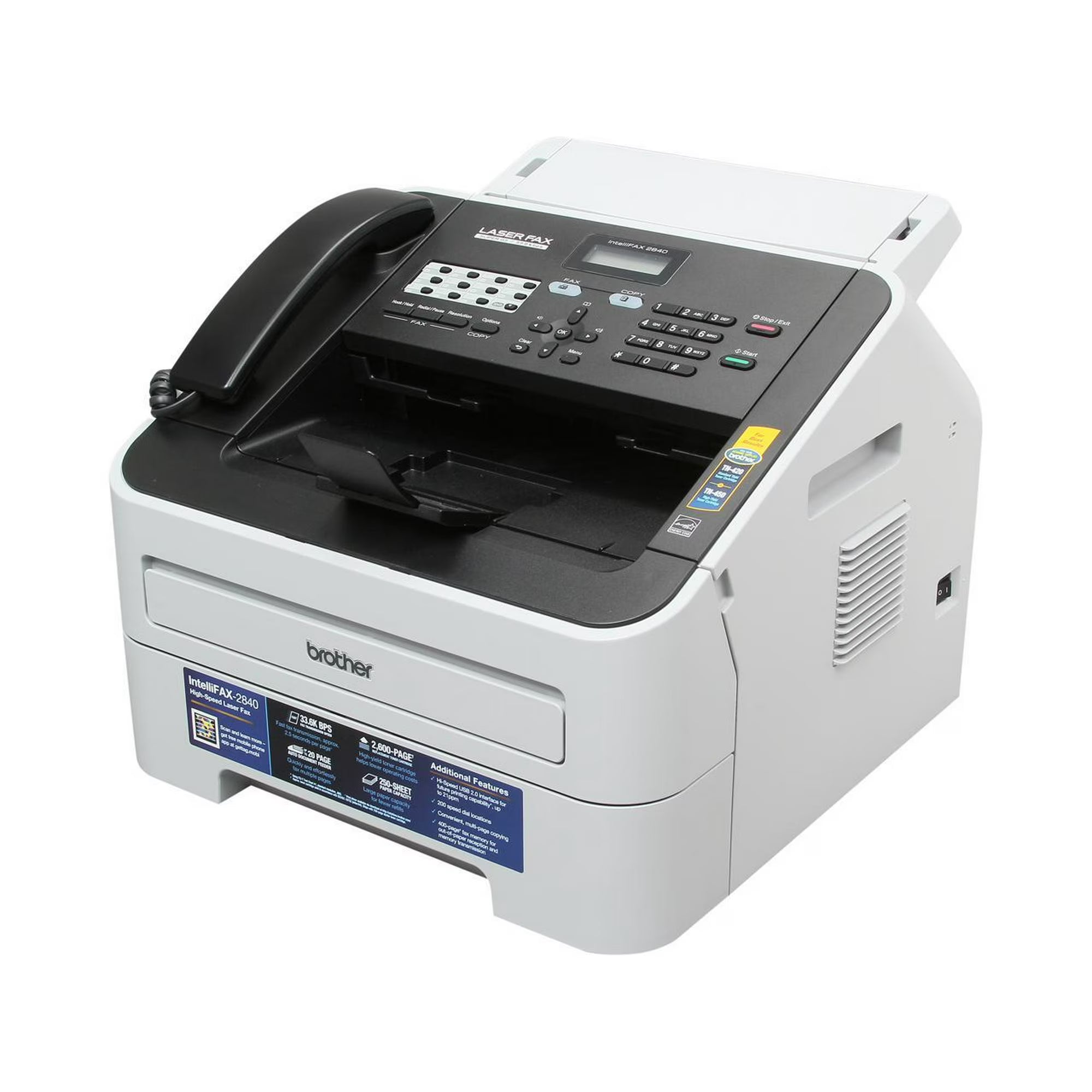 Brother intelli Laser Fax Machine, FAX-2840