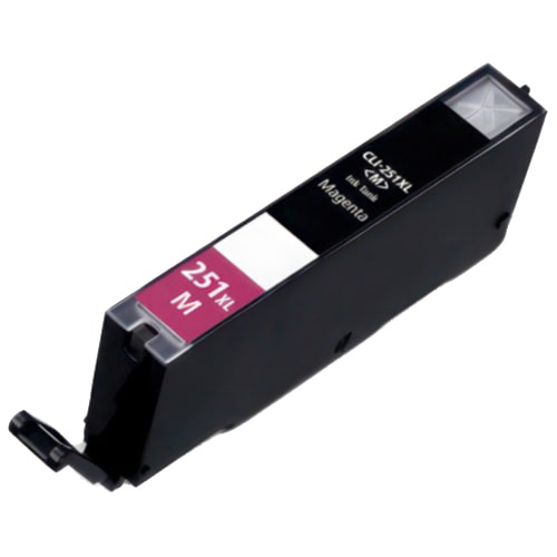 Canon CLI-251XLM Compatible Magenta 660 High Yield InkJet Cartridge, 6450B001