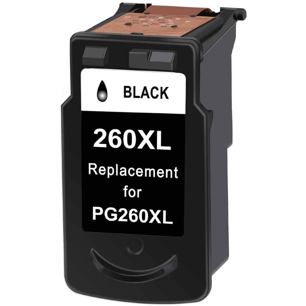 Canon PG-260XL Remanufactured InkJet Black 400 High Yield Cartridge, 3706C001