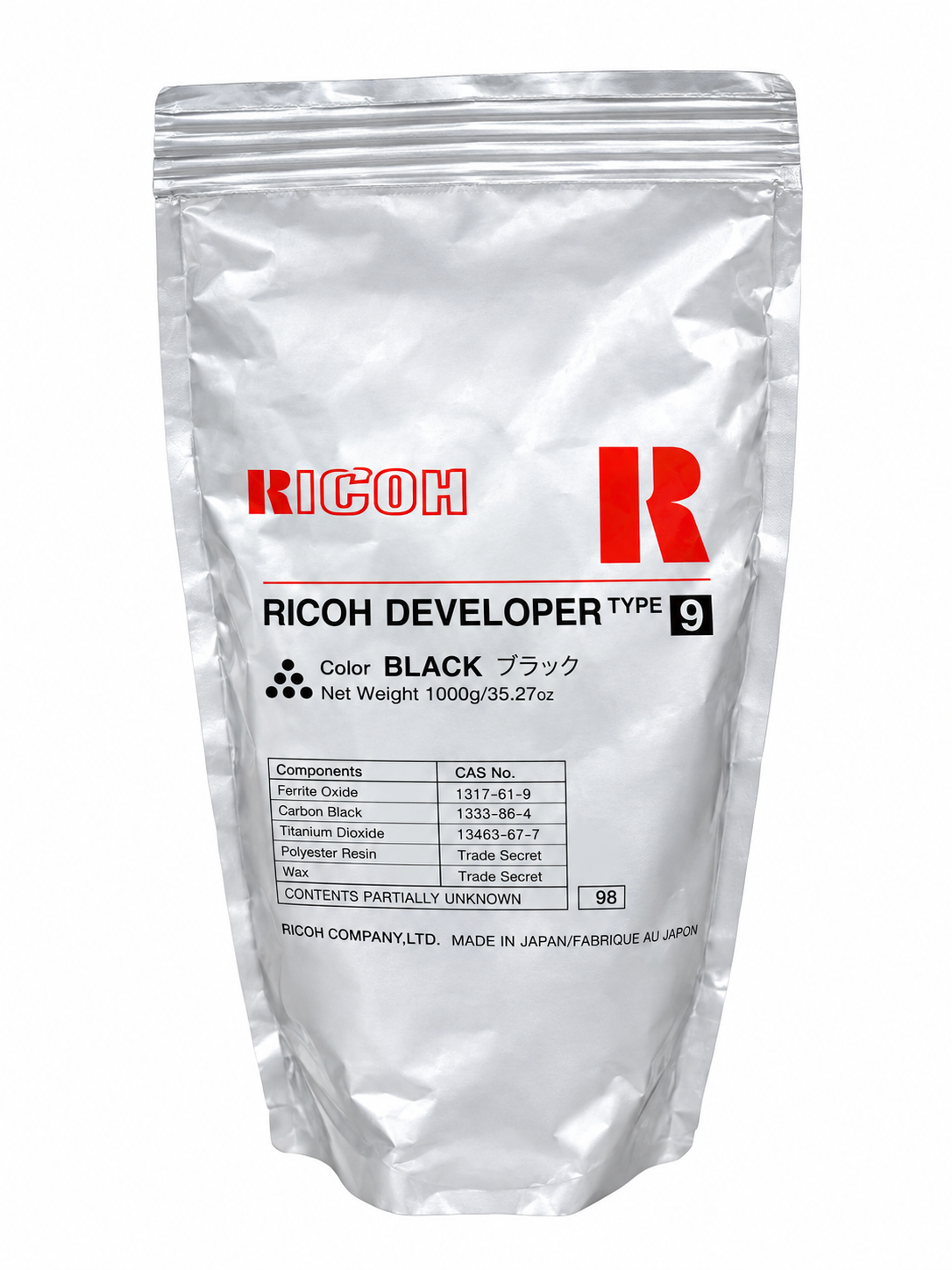 Ricoh FT7950/7960/7970 Type 9 Black Developer, 887797