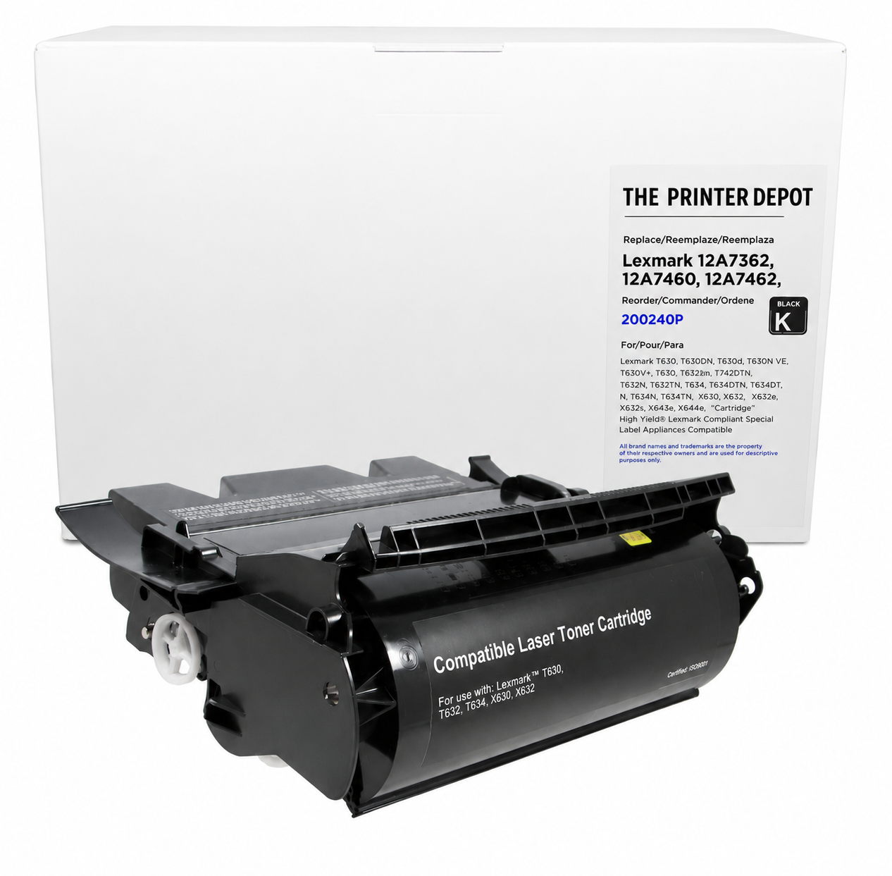 Lexmark T630, T630DN, T630N, T630N VE, T630VE, T632, Toner Cartridge, 12A7362