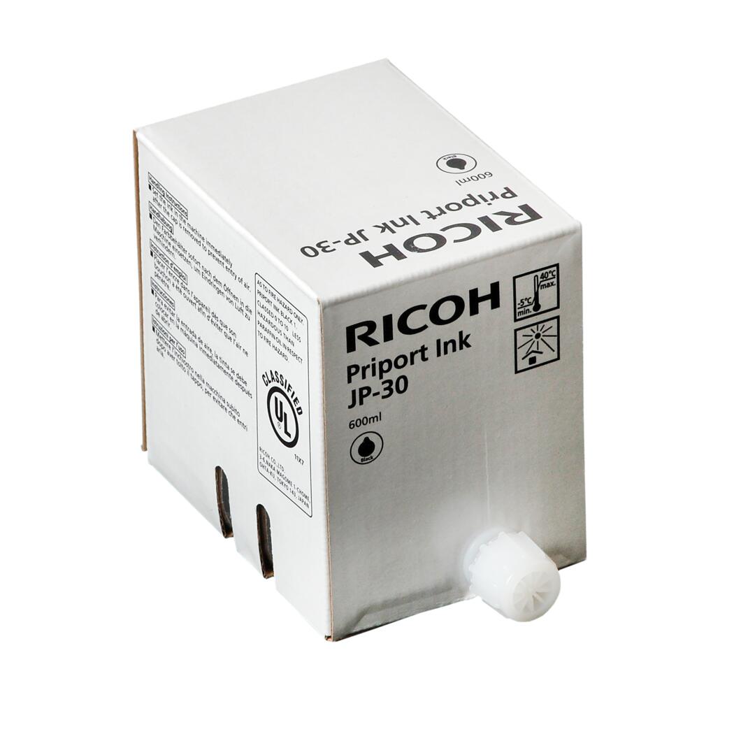 Ricoh JP-30 1235/3000/DX3340 Black Ink Cartridge, 817113