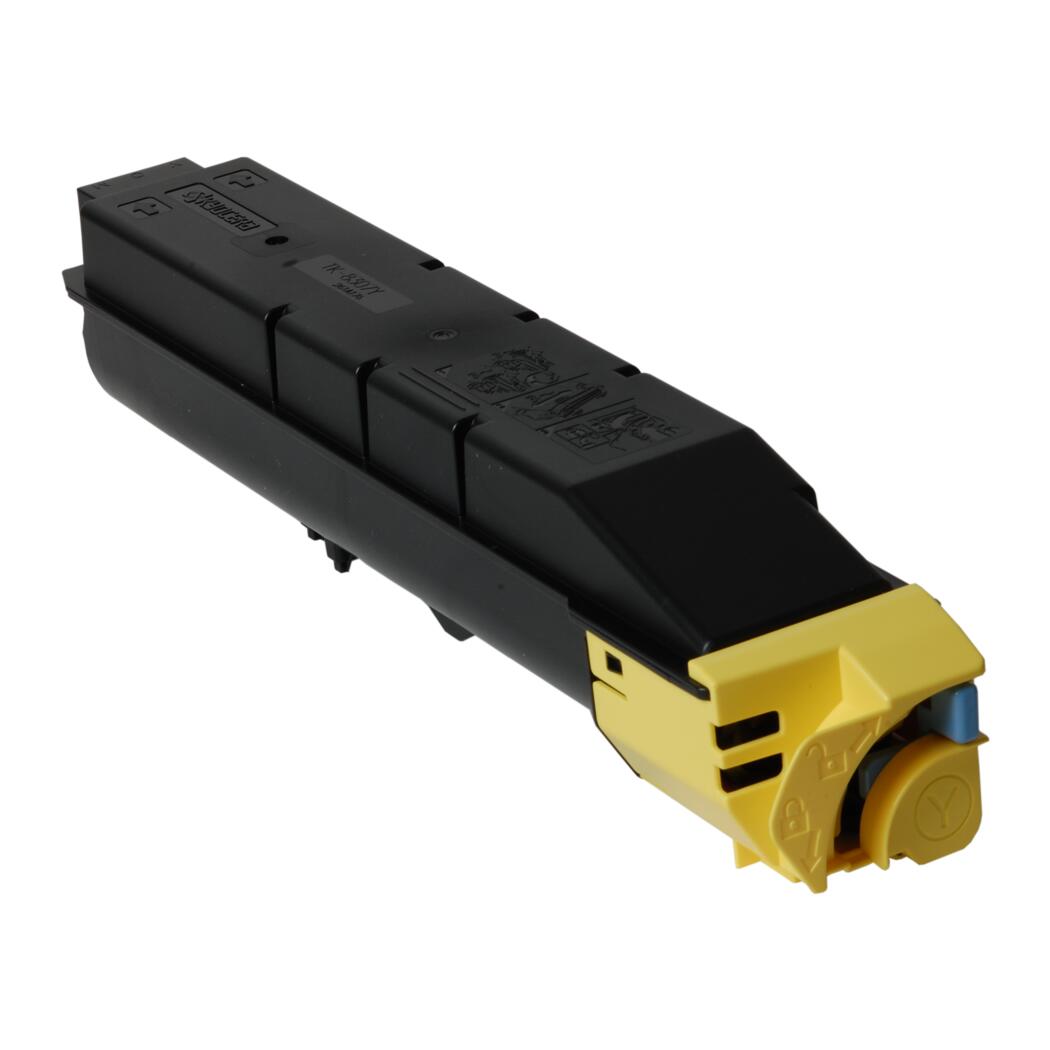 Kyocera TK-8307Y Compatible TAA Compliant Yellow 15K Yield Toner Cartridge, 1T02LKAUS0