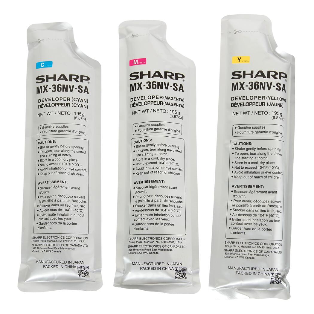 Sharp MX-2610/3610/3640 Tri-Color Developer, MX36NVSA